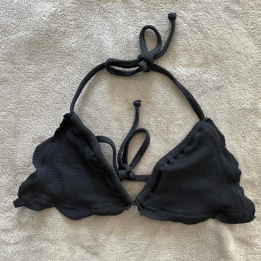 Navy Abercrombie & Fitch Bikini Top
